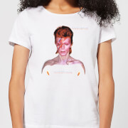 Image of David Bowie Aladdin Sane Cover Women's T-Shirt - White - S - White