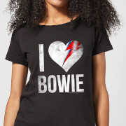 Image of David Bowie I Love Bowie Women's T-Shirt - Black - S - Black
