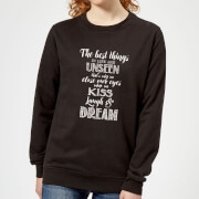 The Best Things In Life Women's Sweatshirt - Black - 5XL - Noir