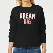 Dream Big Pink Women's Sweatshirt - Black - 5XL - Noir