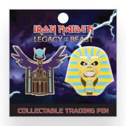 Iron Maiden Legacy of the Beast Lapel Pin - Pharaoh Eddie and The Goddess Aset