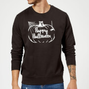 Image of Happy Halloween Pumpkin Sweatshirt - Black - 5XL - Black