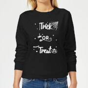 Image of Trick Or Treat Spider Women's Sweatshirt - Black - 5XL - Black