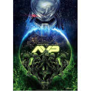 Image of Alien V Predator 15th Anniversary Giclee by Chris Christodoulou - Zavvi Exclusive