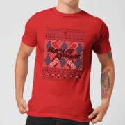 Harley Quinn Men's Christmas T-Shirt - Red - XS - Rouge