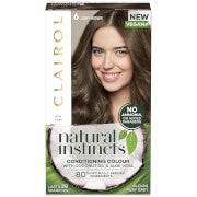 Clairol Natural Instincts Semi-Permanent No Ammonia Vegan Hair Dye 177ml (Various Shades) - 6 Light Brown