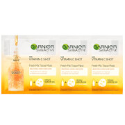 Garnier Fresh-Mix Brightening Face Sheet Mask with Vitamin C X 3
