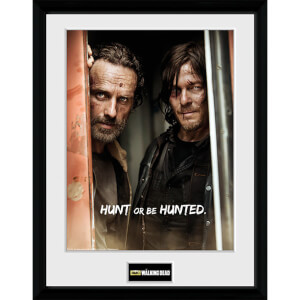 The Walking Dead Rick and Daryl - 16 Inch x 12 Inch Framed Photographic