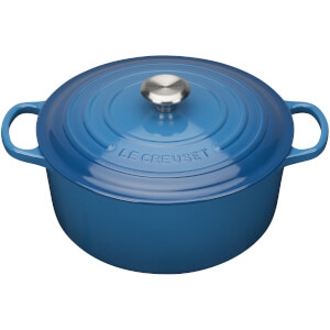 Le Creuset Signature Cast Iron Round Casserole Dish 20cm - Marseille Blue