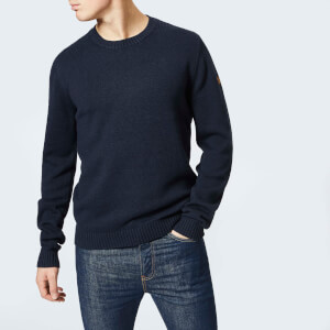 Fjallraven Men's Ovik Crew Neck Jumper - Navy