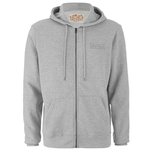 Salvage Mens Zip Through Hoody - Light Grey Marl