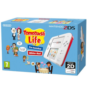 Nintendo 2DS White/Red + Tomodachi Life