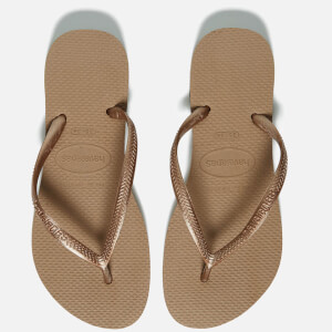 Havaianas Women's Slim Flip Flops - Rose Gold