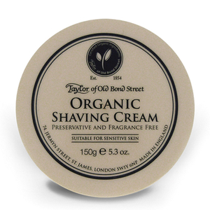 Taylor of Old Bond Street Shaving Cream -partavaahtopurkki ‒ Organic (150g)