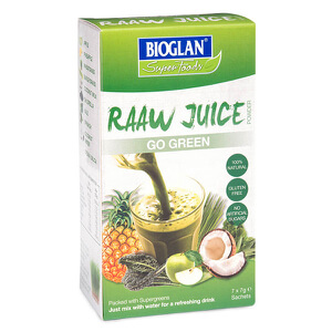 Bioglan Raaw Juice Go Green - 7x7g
