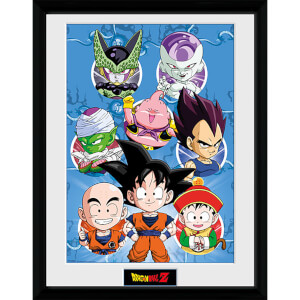 Dragonball Z Chibi Characters - 16 x 12 Inches Framed Photographic