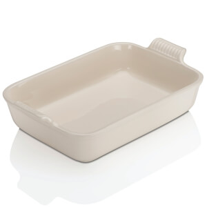 Le Creuset Stoneware Large Heritage Rectangular Roasting Dish 32cm - Almond