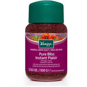 Kneipp Pure Bliss Red Poppy and Hemp Bath Salts - 500g