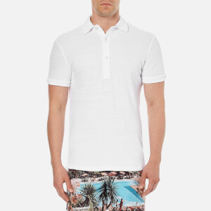 Orlebar Brown Men's Sebastian Towelling Polo Shirt - White