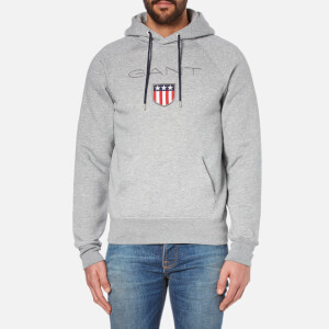 GANT Men's GANT Shield Hoodie - Grey Melange