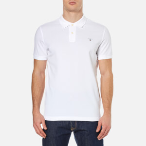 GANT Men's Original Pique Polo Shirt - White
