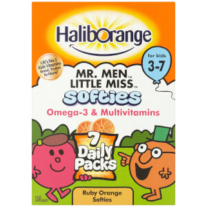 Haliborange Kids Omega 3 & Multivitamins Orange Softies Mini Packs - Pack of 7