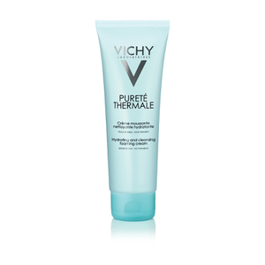 Vichy Pureté Thermale Hydrating Foaming Cream Facial Cleanser, Paraben-free, Alcohol-free, 4.2 Fl. Oz.