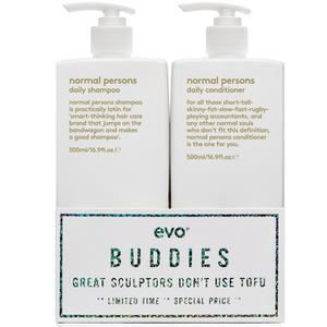 Evo Buddies 'Great Sculptors Don't Use Tofu' Shampoo and Conditioner Duo