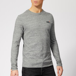 Superdry Men's Orange Label Vintage Embroidery Top - Flint Steel Grit