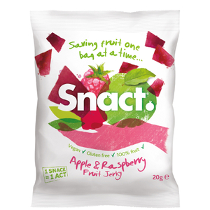 Snact Fruit Jerky - Apple & Raspberry (5 Bags)