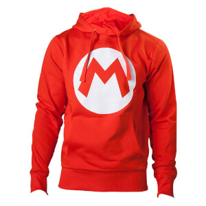 Mario M Logo Red Hoodie (XL)