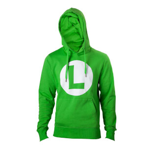 Luigi L Logo Green Hoodie - (S)