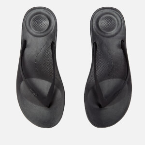 FitFlop Women's iQushion Ergonomic Flip Flops - All Black