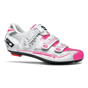 Sidi Women's Genius 7 Road Shoes - White/White/Pink Fluo