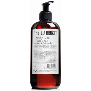 L:A BRUKET No. 104 Hand & Body Wash 450ml - Bergamot/Patchouli: Image 1