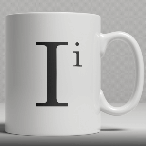 Alphabet Ceramic Mug - Letter I