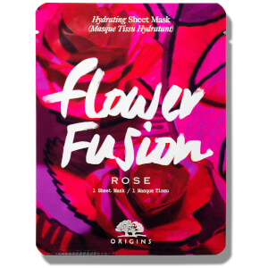Mascarilla hidratante de tela Flower Fusion™ de Origins - Rosa
