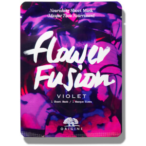 Mascarilla hidratante de tela Flower Fusion™ de Origins - Violeta