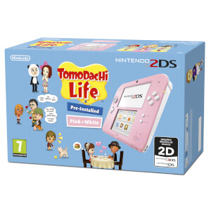 Nintendo 2DS Pink/White + Tomodachi Life