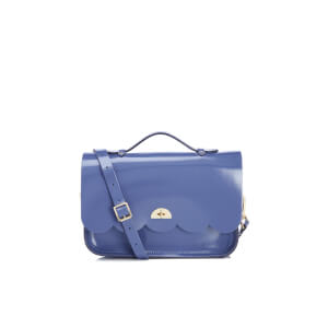 The Cambridge Satchel Company Women's Cloud Bag With Handle - Patent Dusk Blue