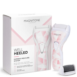 Гладкие пяточки с Magnitone London Well Heeled! Роликовая пилка для экспресс-педикюра Express Pedicure System — Pastel Pink