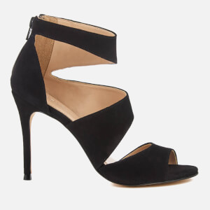 Carvela Women's Gene Suede Triple Strap Heeled Sandals - Black
