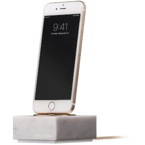Native Union Marble Dock For iPhone - White