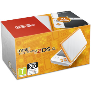 New Nintendo 2DS XL White and Orange