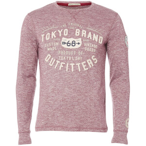 Camiseta manga larga Tokyo Laundry Timperley - Hombre - Rojo