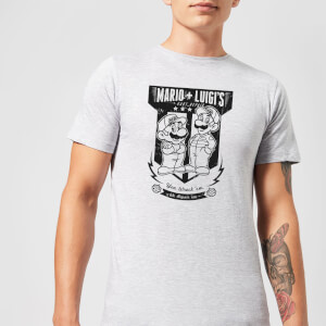 Nintendo Mario Kart Fix-It Team Men's Light Grey T-Shirt