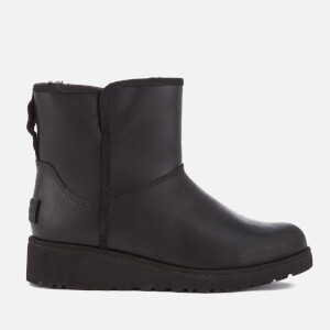 UGG Women's Kristin Classic Slim Leather Sheepskin Boots - Black