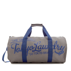 Tokyo Laundry Men's Gym Bag - Dorean Gray/Sapphire