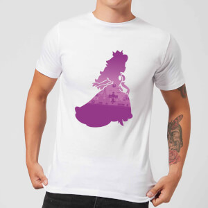 Nintendo Super Mario Peach Silhouette Men's White T-Shirt