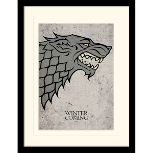 Game of Thrones Stark Mounted 30 x 40cm Print